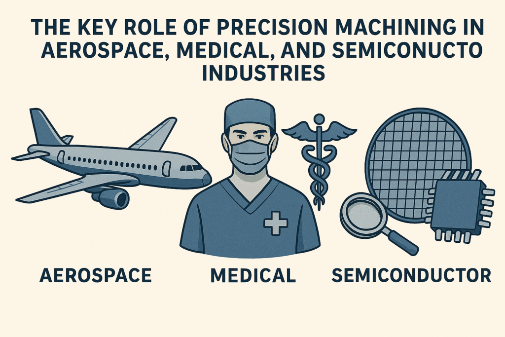 The Key Role of Precision Machining in Aerospace, Medical, and Semiconductor Industries