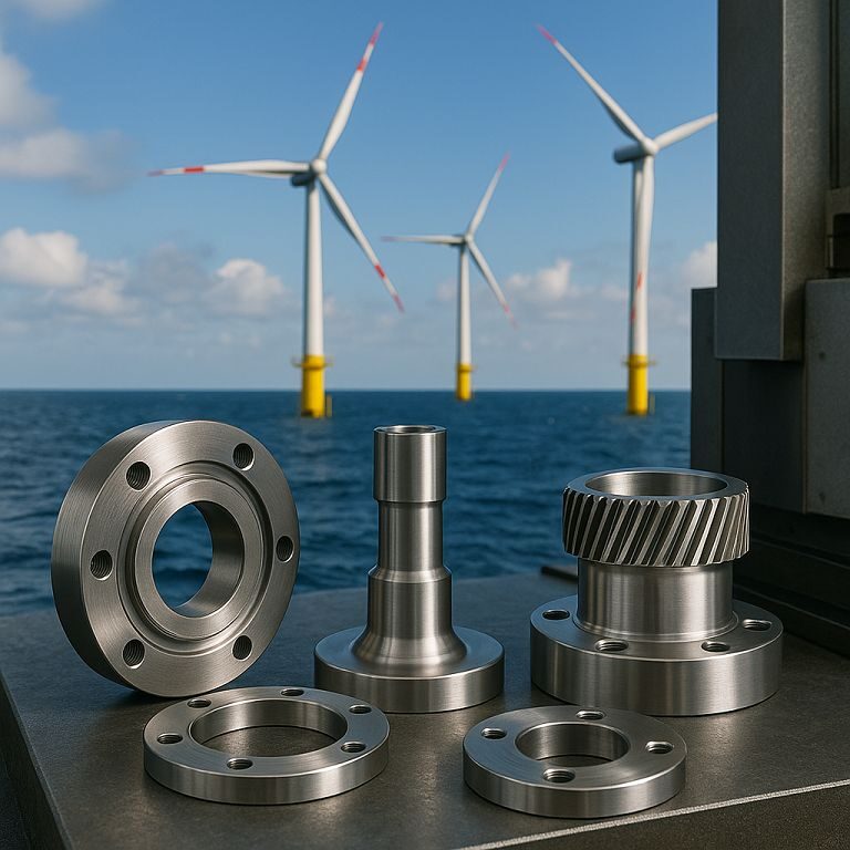 Precision Machining for Offshore Wind Turbines and Renewable Energy Systems